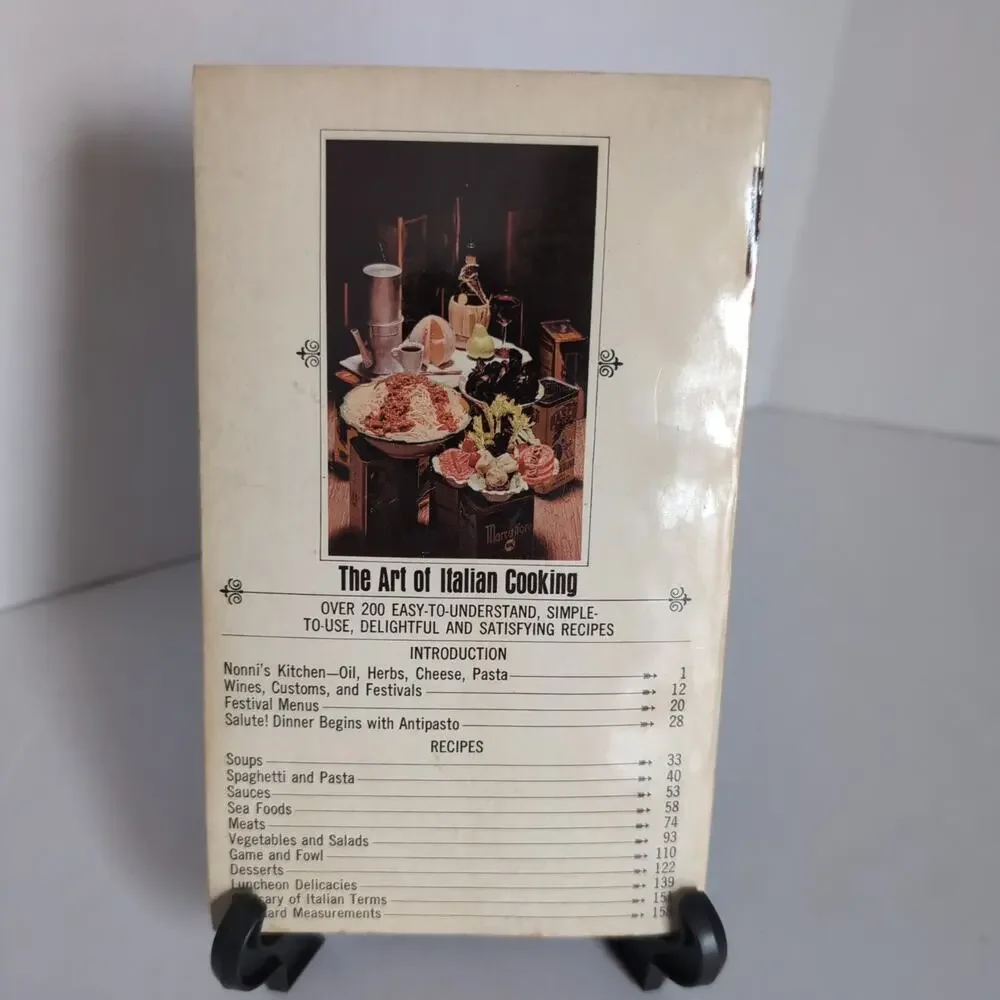 The Art of Italian Cooking Maria Lo Pinto Paperback Cookbook 1969 Printing‎